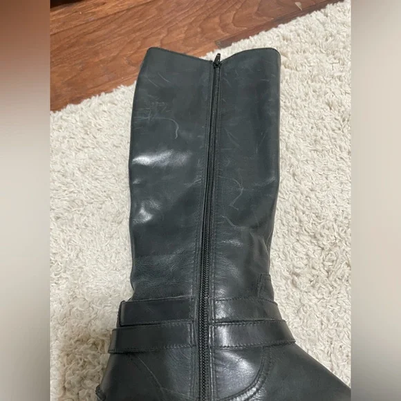 Sperry Black Leather Knee-High Boots - Picture 5 of 10